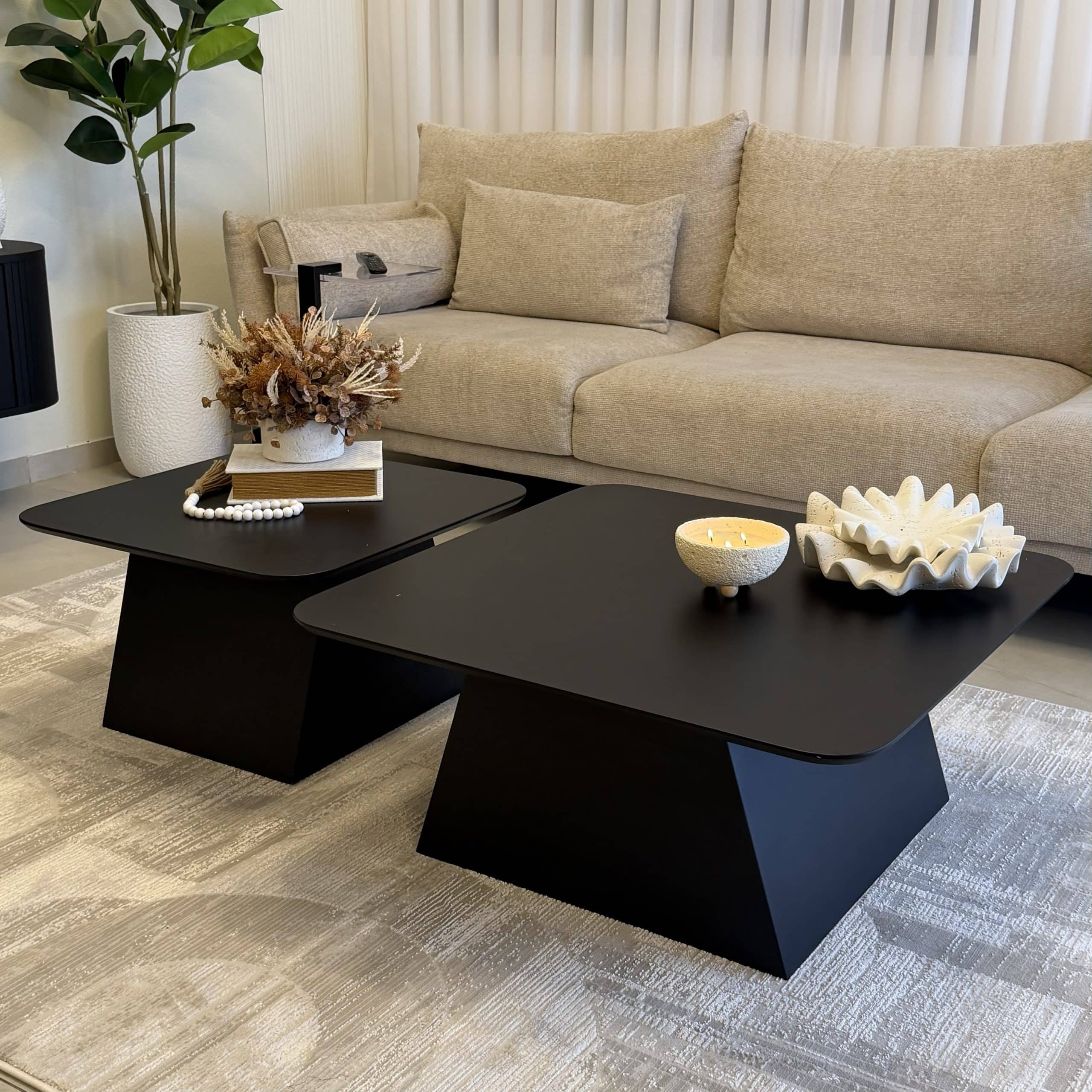 סט שולחנות סלון מרובעים דגם ויולה | בעיצוב אישי סט שולחנות סלון מרובעים דגם ויולה | בעיצוב אישי