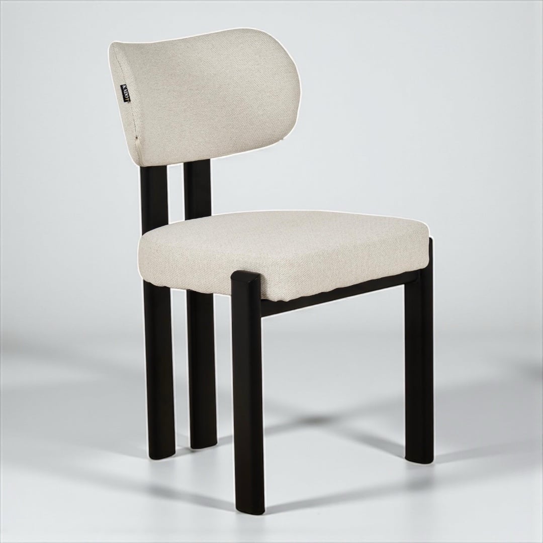 כסא מעוצב ברוס אריג בז ברזל שחור - קולקציה חדשה! כסא מעוצב ברוס אריג בז ברזל שחור - קולקציה חדשה!