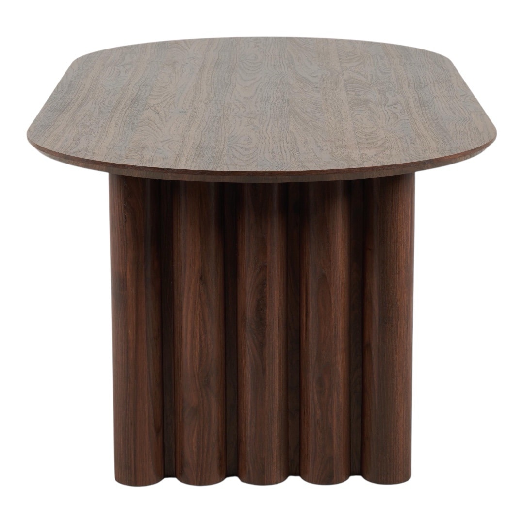 שולחן יוקרתי טופ מלבני פינות מעוגלות רגליים ישרות עיגולים גוון אגוז דגם לוסי - קולקציה חדשה! שולחן יוקרתי טופ מלבני פינות מעוגלות רגליים ישרות עיגולים גוון אגוז דגם לוסי - קולקציה חדשה!