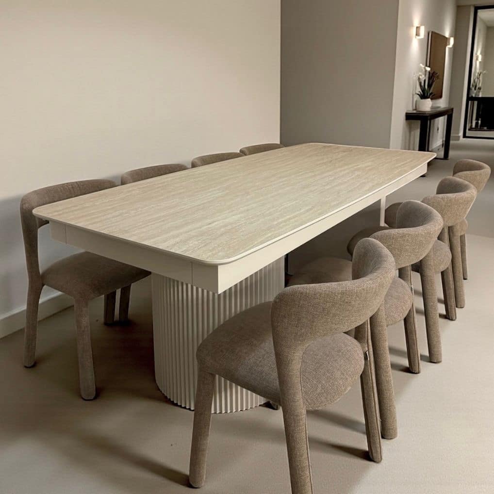 פינת אוכל מלבנית יוקרתית דגם ריילי | בעיצוב אישי פינת אוכל מלבנית יוקרתית דגם ריילי | בעיצוב אישי